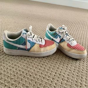 Nike Women’s Air Force 1s plaid